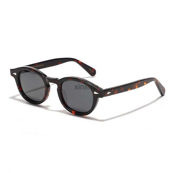 Lunettes de soleil Rétro Johnny Depp lunettes de soleil hommes femmes lunettes de soleil polarisées marque Vintage acétate cadre pour hommes lunettes Lemtosh lunettes YQ240131