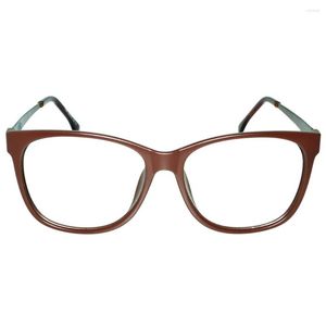 Lunettes de soleil rétro lunettes de lecture yeux de chat cadre marron grande taille lunettes optiques pour hommes femmes ultra-léger de haute qualité 0.75 à 4.0
