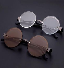 Lunettes de soleil Retro Round Round Antifatigue Lunets de lecture Femmes Hommes Téolet Lens Verre Presbydopie Cadre Dioptre 10402930665