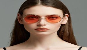 Lunettes de soleil Retro Round Pink Women Designer Sun Glasses For Mirror Female UV400 9BLS34062081857