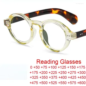 Lunettes de soleil rétro rondes lunettes de lecture hommes femmes presbytes lunettes tendance riz ongles petit cadre Anti lumière bleue Prescription