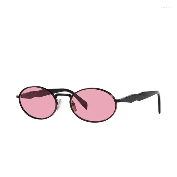 Lunettes de soleil rétro petites femmes rondes jambe triangulaire classique pour filles épicées sexy lentille UV rectangle forme irrégulière lunettes