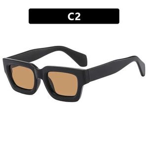 Zonnebril Retro Kleine Vierkante Frame Zonnebril Mannen Vrouwen UV400 Beige Zwart Shades Outdoor Brillen Gafas De SolL2402