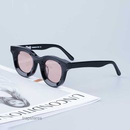 Lunettes de soleil Rhude Rhodeo High Street Original rond optique acétate lunettes hommes mode designer marque lunettes avec paquet complet XBM3