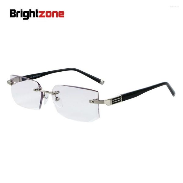 Sonnenbrille Randlose Lesebrille Harzlinse Männer Schwarz Bequeme ultraleichte Brille für Leser 1,0 1,5 2,0 2,5 3,0 3,5 4,0