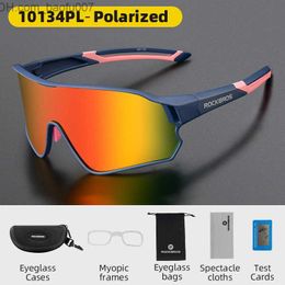 Lunettes de soleil ROCKBROS lunettes de soleil de vélo lunettes de soleil de vélo pour hommes UV400 lunettes de VTT lunettes de vélo lunettes de soleil de vélo polarisation/photochromisme Z230717