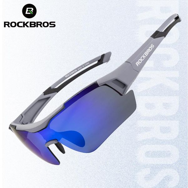 Sonnenbrille Rockbros Farbwechsel-Fahrradbrille Photochrome polarisierte Fahrrad-Sonnenbrille Herren Damen Sport-Sonnenbrille Fahrradbrille