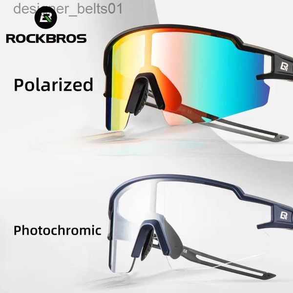 Gafas de sol ROCKBROS Gafas de ciclismo fotocromáticas polarizadas Marco de miopía incorporado Gafas de sol deportivas Hombres Mujeres Gafas Ciclismo Gafas GoggleL231218