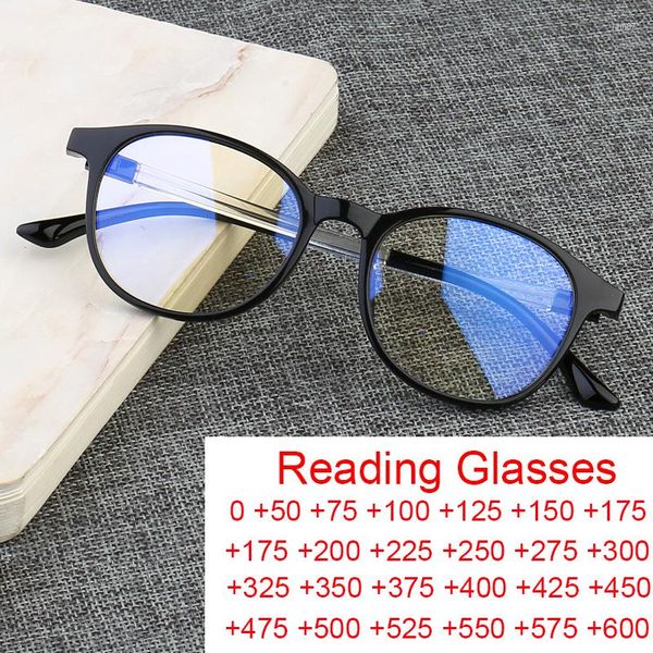 Lunettes de soleil rondes anti-lumière bleue bloquant les lunettes de lecture femmes 2023 designer de luxe sexy petit cadre dioptrique lunettes presbytes hommes 1 3