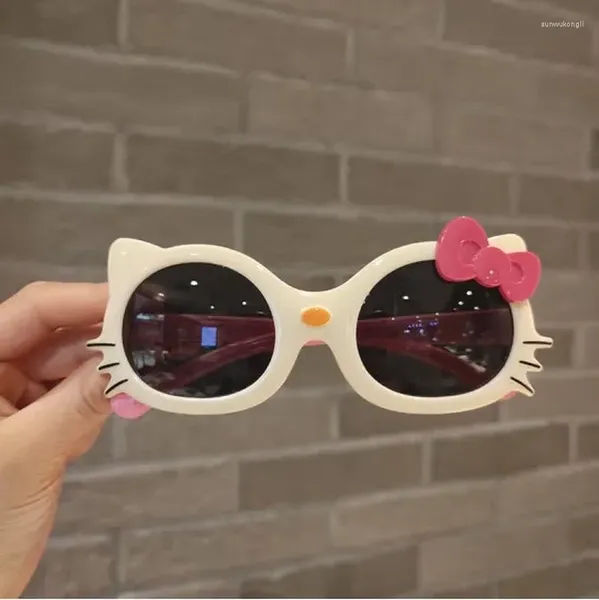 Lunettes de soleil rondes enfants mignons UV400 pour les filles de garçons