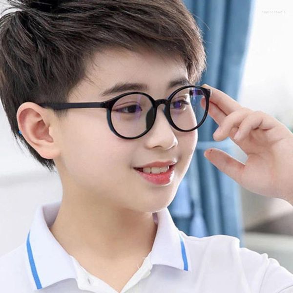 Lunettes de soleil Cadre ronde anti-bleu Lunes Lumières simples Child Protection pour enfants Téléphone pour enfants en ligne