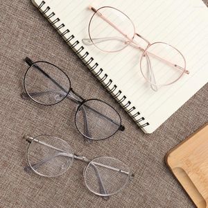 Zonnebrillen Round Myopia-bril voor vrouwen Men Ultra Light Classic Metal Frame Short Sight Vision Care -1.00--4.0 Diopter