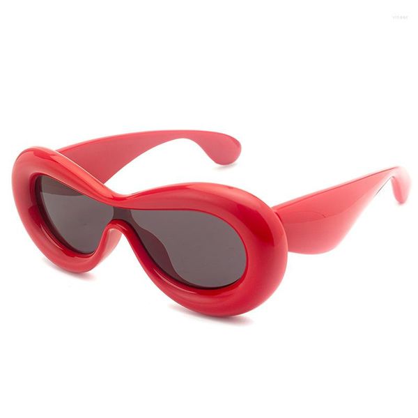 Gafas de sol redondas personalizadas irregulares para mujer moda estilo rojo anteojos blancos hombres acetato diseñador marca gafas ópticas