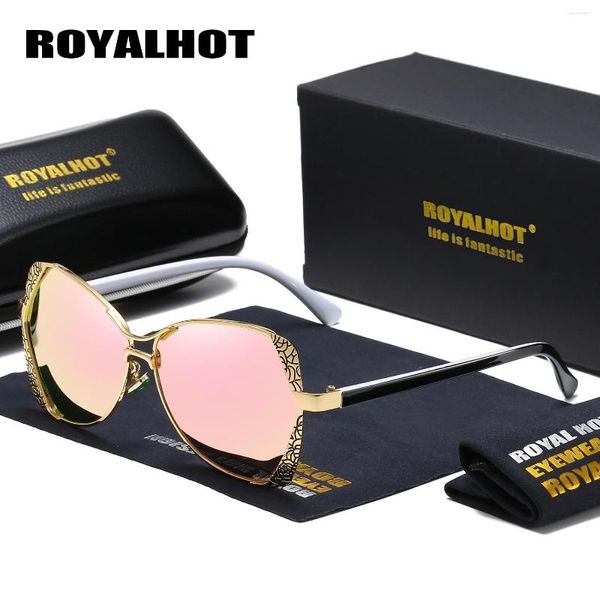 Lunettes de soleil Royal Unisex Butterfly Plastic Polarized Fashion Driving Eyewear