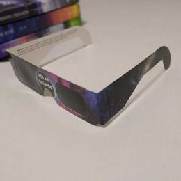 Lunettes de soleil Lunettes de sécurité pour éclipses solaires - Vue de sécurité en pièces pour les blocs de lumière ultraviolette nocives utilisés pour l'observation solaire directe H240316