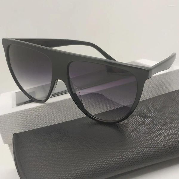 Gafas de sol venta irregular 2023 moda acetato estético para mujer niñas mujeres negro marca diseñador fresco gafas de sol de moda