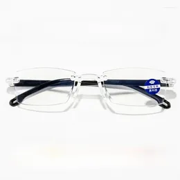 Lunettes de soleil saphir haute dureté Anti fatigue oculaire mode lumière bleue bloquant lunettes lecture pour hommes femmes bifocale loin 2023