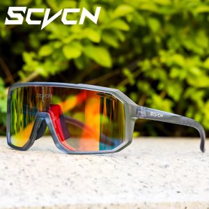 Lunettes de soleil Scvcn Lunes à cycle Men Mtb Road Driving Bike Sunglasses Outdoor Sports Mountain Mountain UV400 Femmes Bicycle de vélo Goggles