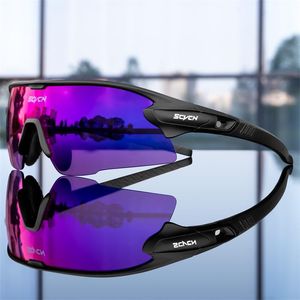 Lunettes de soleil Scvcn Mountain Bicycle Lunettes Sports Sports Lunettes de soleil Menes photochromiques Cycling Goggles Mtb Road Running UV400 Protection Eyewear