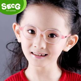 Zonnebrillen Secg Brand Childrens Frame Optische bril Myopia Girls en jongens Ultra Soft Bey Visual Range 2021 D240514