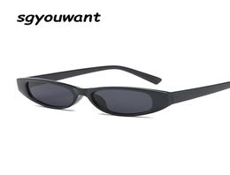 Lunettes de soleil Sgyouwant sexy blanc rouge petit chat œil femme Vintage Black Sun Verres féminines Cateyes Sungass Retro Glass9789157