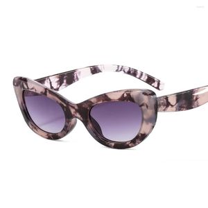 Gafas de sol SHENFAIRY Marco grande Mujeres atractivas Gafas de ojo de gato Marcas de moda Mujer Sol inspirado Retro Vintage Tonos UV400