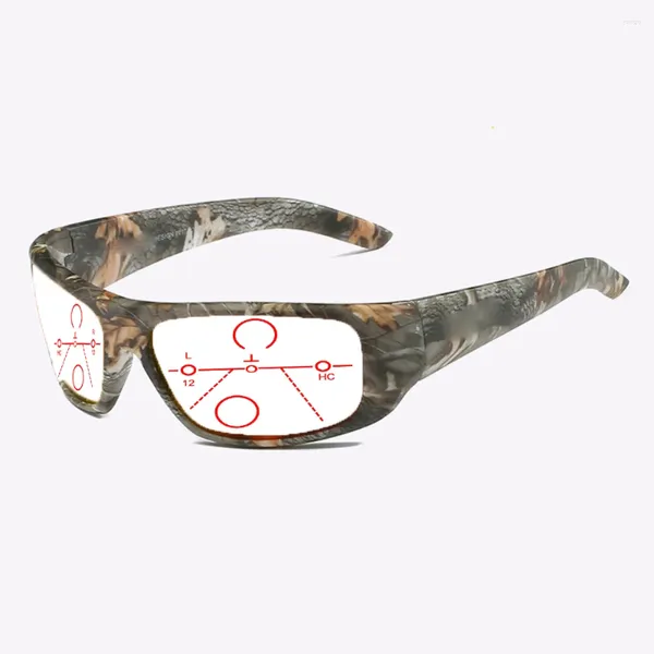 Gafas de sol Shield Stick Face Sports Camo Color para hombre gafas de lectura multifocales progresivas 0,75 1 1,25 1,5 1,75 2 2,25 2,5 a 4