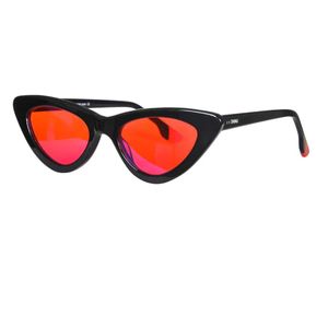 Lunettes de soleil Shinu Sleep Metter Vintage Cat Lunets Eyes Femmes Femmes Acetate Lunets Red Orange Clear Lens Blue Light pour femmes Y2K Eyeglass Q240527