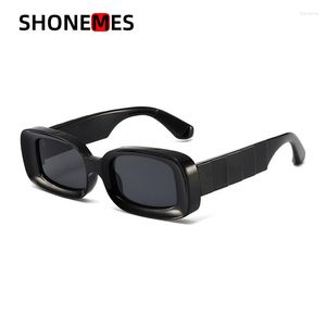 Lunettes de soleil ShoneMes forme concave femmes hommes rétro large bloc lunettes de soleil extérieur UV400 nuances bonbon noir rouge vert pour unisexe