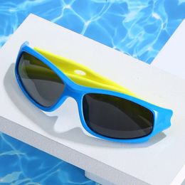 Lunettes de soleil en Silicone, Anti-rayonnement, à la mode, pour hommes et femmes, pour bébés, pour enfants, 231017