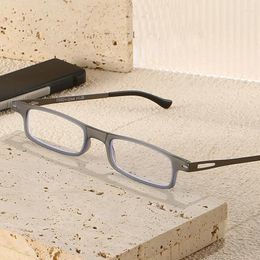 Lunettes de soleil lunettes de lecture minces et compactes lentille de bloc de lumière bleue avec étuis portables