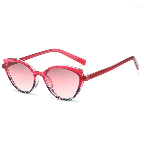 Gafas de sol Small Cat Eye Women Alta calidad Fashion Eyewear Femenino Tendencias de lentes punk Sun Sombras Uv400