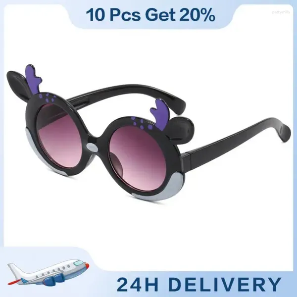 Gafas de sol gafas de marco pequeños cómodos para usar 5 colores accesorios de ropa retro dibujantes para niños