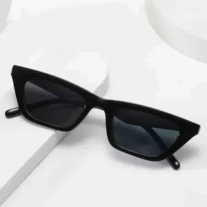 Lunettes de soleil Small Frame Triangle Cat Eye Women's Brand Designer Trends Sun Glasses Men's Outdoor Personal Eyewear UV400