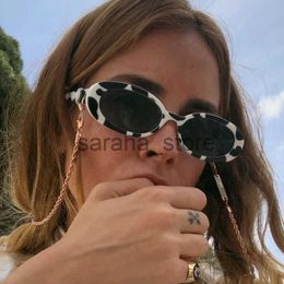 Occhiali da sole Occhiali da sole vintage con montatura piccola Donna Designer di marca Occhiali da sole ovali Moda femminile Retro Nero Bianco Cool Oculos De Sol J231218