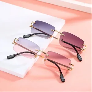 Lunettes De soleil petit métal Vintage cadre carré femmes hommes Design lunettes De soleil miroir Gafas De Sol UV400