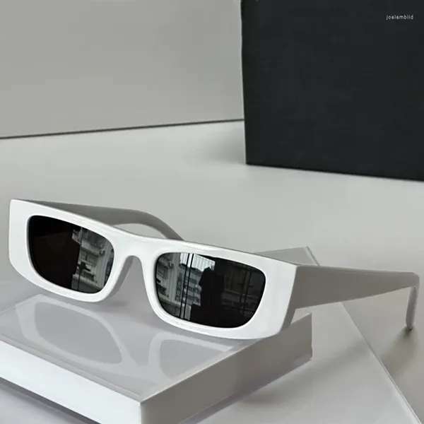 Gafas de sol pequeñas semi-sin montura moda para mujer fiesta marca diseñador negro mujer chica SL 553 señoras gafas de sol UV400