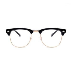 Lunettes de soleil petit carré Nerd lunettes de soleil lentille claire unisexe or métal cadre optique hommes femmes noir Uv Oculos