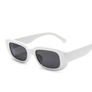 Lunettes de soleil petit cadre blanc ovale lunettes de soleil tendance lunettes de soleil unisexe punk rue tendance cool lunettes nuances lunettes cadre UV400 230628