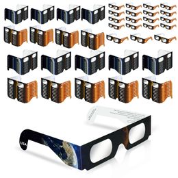 Lunettes de soleil Lunettes d'éclipse solaire Appd 2024 - Iso 12312-2E Certifié CE Nuances sûres pour la visualisation directe du soleil 200 Drop Delivery Fashion A Otc2R