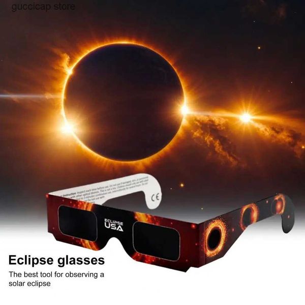 Lunettes de soleil Verre filtre solaire 10/30/50 Pcs bloc d'observation de sécurité en verre éclipse solaire utilisé pour les rayons ultraviolets nocifs transparence neutre légère Y240318