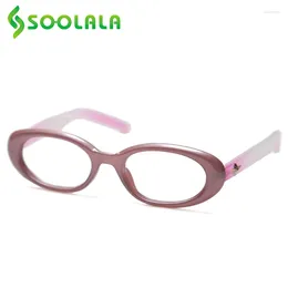 Gafas de sol SOOLALA 2024 Oval Anti Blue Light Gafas de lectura Mujeres Damas Marco de computadora Lector presbicia Gafas de hipermetropía 0.5 a 4.0