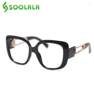 Lunettes de soleil SOOLALA Lunettes presbytes surdimensionnées Anti lumière bleue lecture femmes dames lentille claire grossissant lunettes hypermétropes