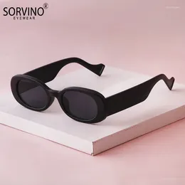 Lunettes de soleil Sorvino Small Rectangle Femmes OVAL Vintage Brand Design Tortoise Shell Square Sun Glasses Shades Femme Eyewear UV400