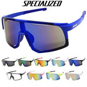 Lunettes de soleil Speciaised Cycling Loglânes Sunshes Men Femmes Mountain Bike Road Eyewear Bicycle Riding Outdoor Sports Glasses Randonnées Goggles