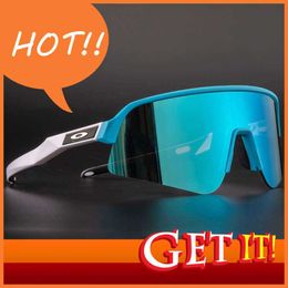 Gafas de sol Sports 2024 Ciclismo de sol al aire libre Gafas de sol a prueba de viento UV400 POLARIZADAS Ciclismo MTB Mens y mujer Protección de oculares para bicicletas eléctricas 1101