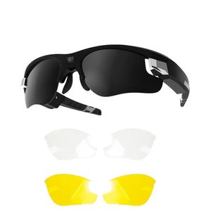 Lunettes de soleil Sport Mini lunettes de soleil caméra casque HD1080P lunettes de caméra intelligente multifonctionnel Bluetooth 200W Pixel lunettes intelligentes polarisées