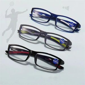 Lunettes de soleil de sport antidérapantes, anti-UV, rayons bleus, ultralégères, en silicone souple, pour ordinateur, cadre PC, miroir plat pour hommes