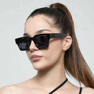 Gafas de sol cuadradas para mujer, marca de diseñador, gafas de lujo para hombre, gafas rectangulares, gafas Vintage, gafas Y2K Lentes De Sol