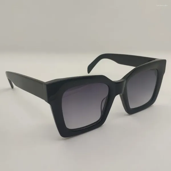 Lunettes de soleil Square Acetate Dames For Women Men Men Black Summer Fashion Brand Designer Shades Sun Glasse 51-23-140